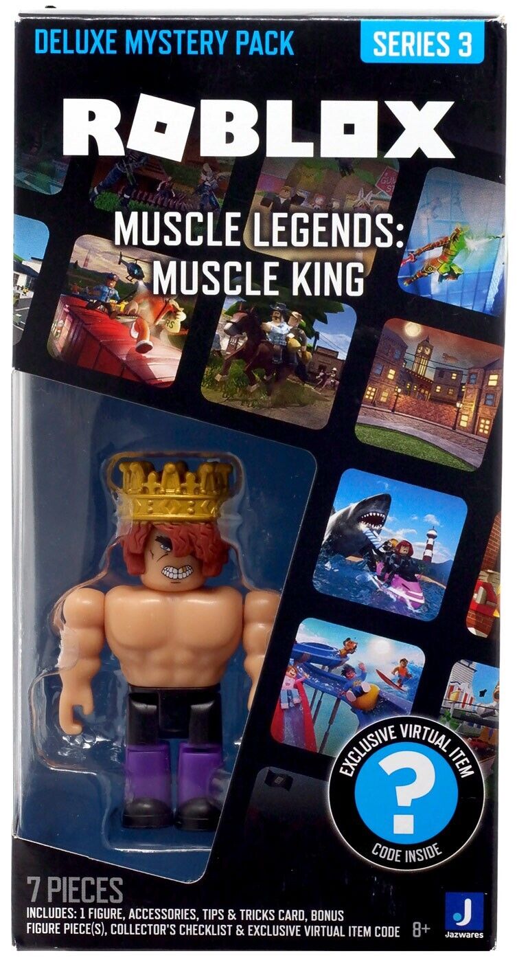 Roblox Series 3 Muscle Legends: Muscle King 3-Inch Deluxe Pack