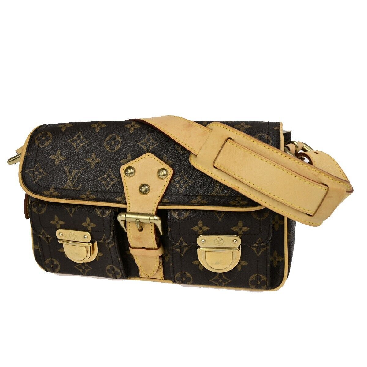 LOUIS VUITTON Hudson PM Shoulder Bag Monogram Leather BN LOUIS VUITTON Hudson PM Shoulder Bag Monogram Leather BN