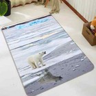 3D White Polar Bear N84 Game Rug Mat Elegant Photo Carpet Mat Romy