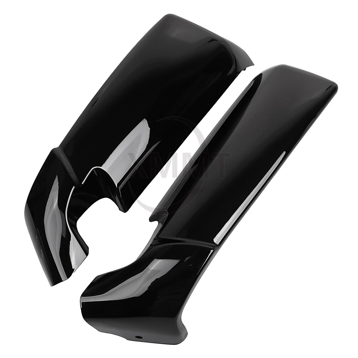 1 Pair Motorcycle ABS Radiator Side Covers Shrouds Protector For Harley Davidson V Rod VROD VRSC 2001-2023 Chrome/Gloss Black