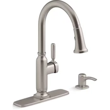 KOHLER Ealing Vibrant Stainless 1 - Handle Pull-down Kitchen Faucet R28703-SD-VS