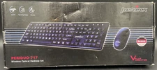 Perixx PERIDUO 717, 2.4 GHz Wireless Set: Big Print Letter Keyboard & Mouse Set