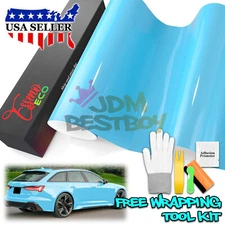 Color PPF Paint Protection Film Gloss Light Blue Car Paint Scratch Shield Wrap