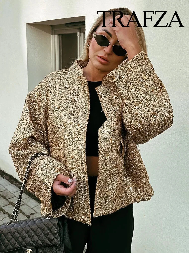 Shiny sequin cheap jacket