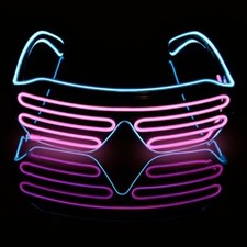 LED Glasses Light Up Shades Flashing Luminous Rave Night Party Club 4 Colors