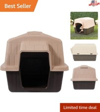 Eco-Friendly Barn Home III - Durable Dog House for All Life Stages, 25-50lbs