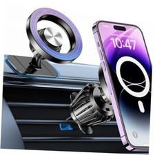for Magsafe Car Mount  20 Strong Magnets  Magnetic Phone Holder for Car Black