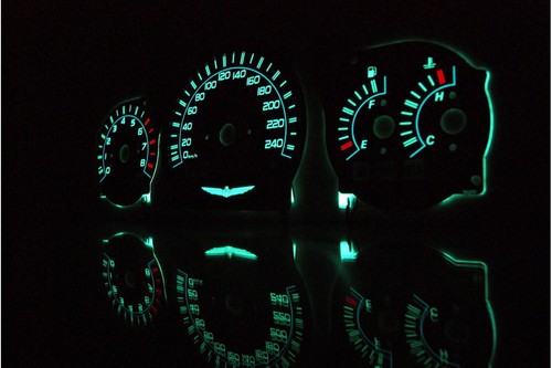 Honda GL Gold Wing 1800 glow gauge plasma dials tachoscheibe glow shift indicato - Bild 4 von 8