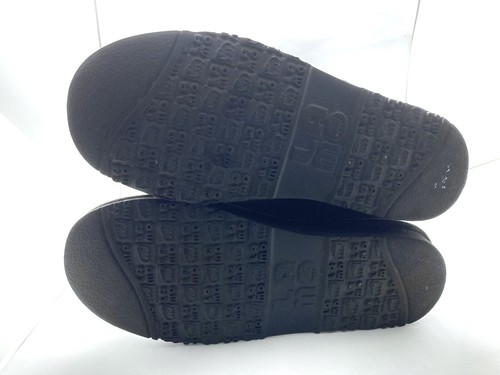 LAM Black Leather Sheep Skin Lined Fold Over Boots Size 7-8 - Picture 4 of 4