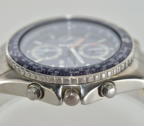 New Battery SEIKO ANA Flightmaster Pilot 7T92-0CF0 Blue Dial Quartz Men's Watch - Picture 13 of 16