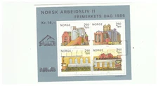 NORWAY SC.B69 PAPER INDUSTRY MNH S/S BKPG18