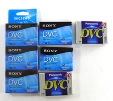 NEW Mixed DVC Blank digital video Cassette tapes 60 min: 5 Sony + 2 Panasonic