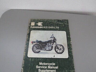 NOS Kawasaki KZ-1000 B3 LTD 79 Genuine Service Manual Supplement