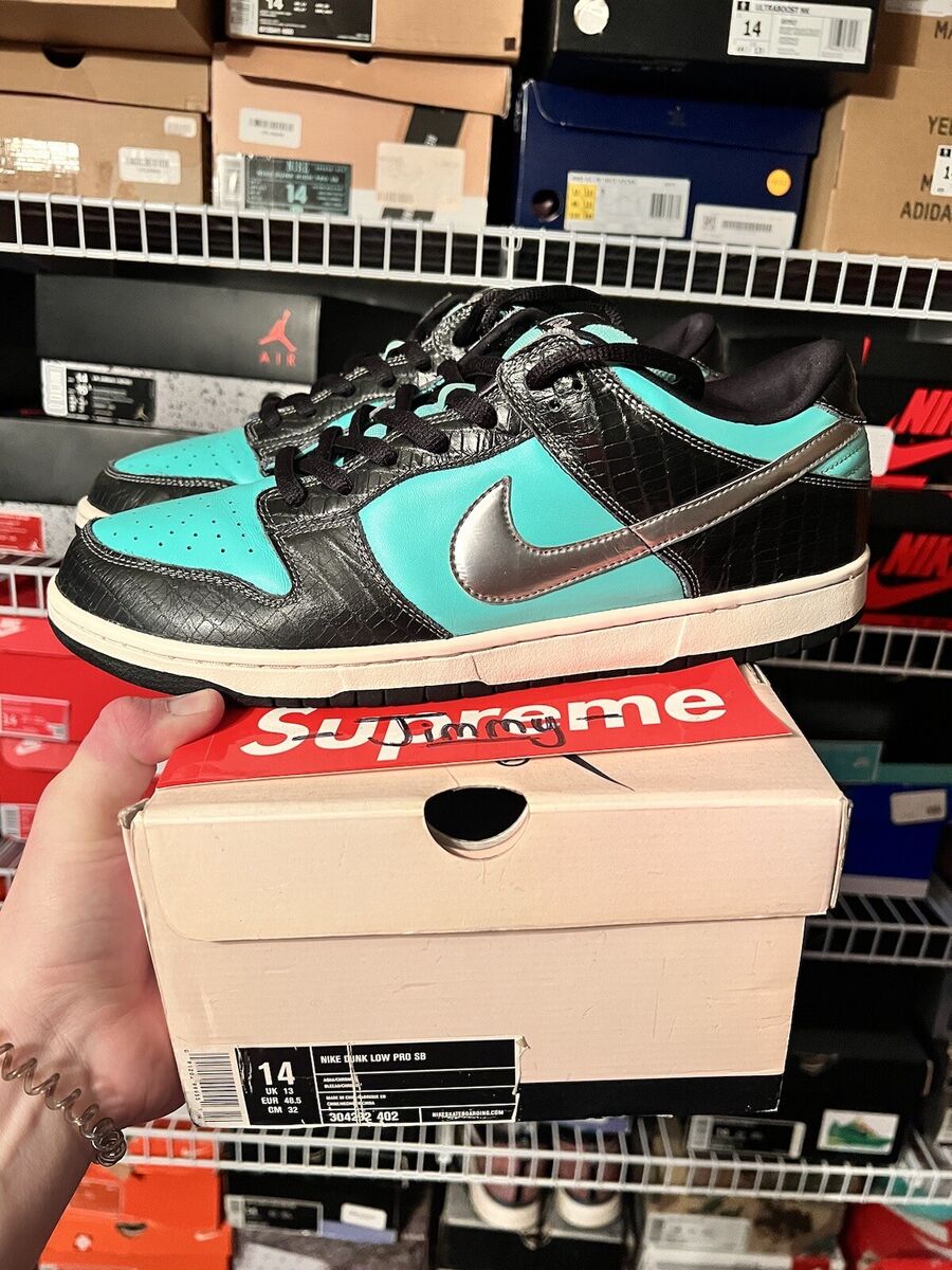 Nike SB Dunk Low Pro x Diamond Supply Co. Tiffany Size 14 OG Nike SB Dunk Low Pro x Diamond Supply Co. Tiffany Size 14 OG
