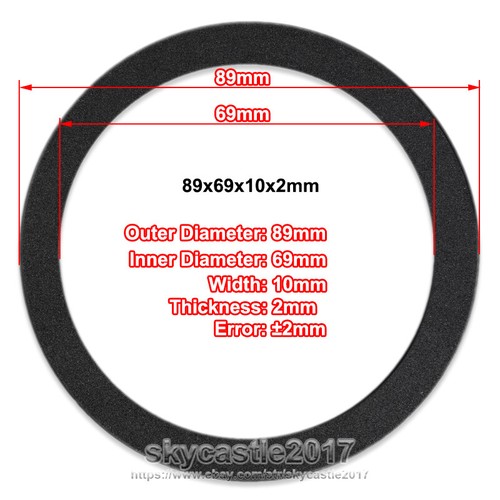 2x 3"-10" inch EVA Speaker Seal Gasket Woofer Shockproof Sealing Pad Washer Ring - Afbeelding 12 van 26