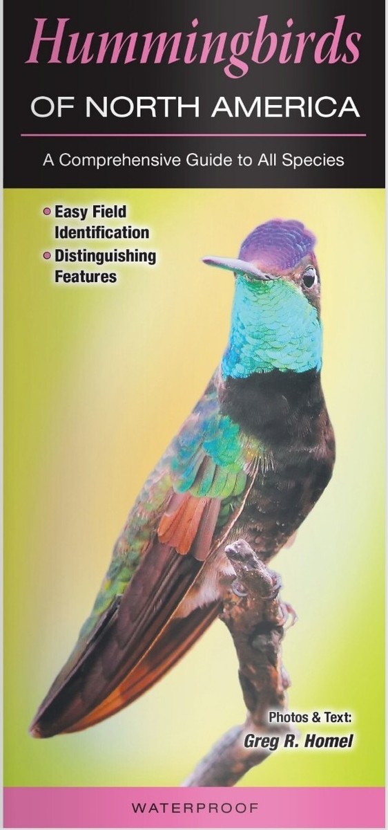 Hummingbirds of North America Laminated Guide Waterproof Reference