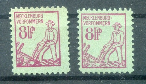 SBZ Meckpom 13x, Y Both Paper Types MNH Unstamped (80549