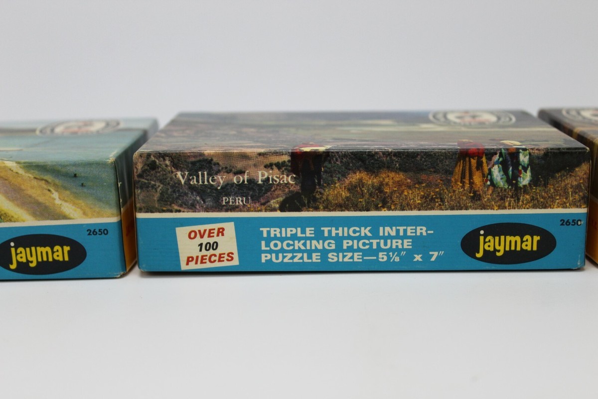 Lot of 3 Vintage 1950's Jaymar Bantam Pocket Picture Puzzles Lot of 3 Vintage 1950's Jaymar Bantam Pocket Picture Puzzles