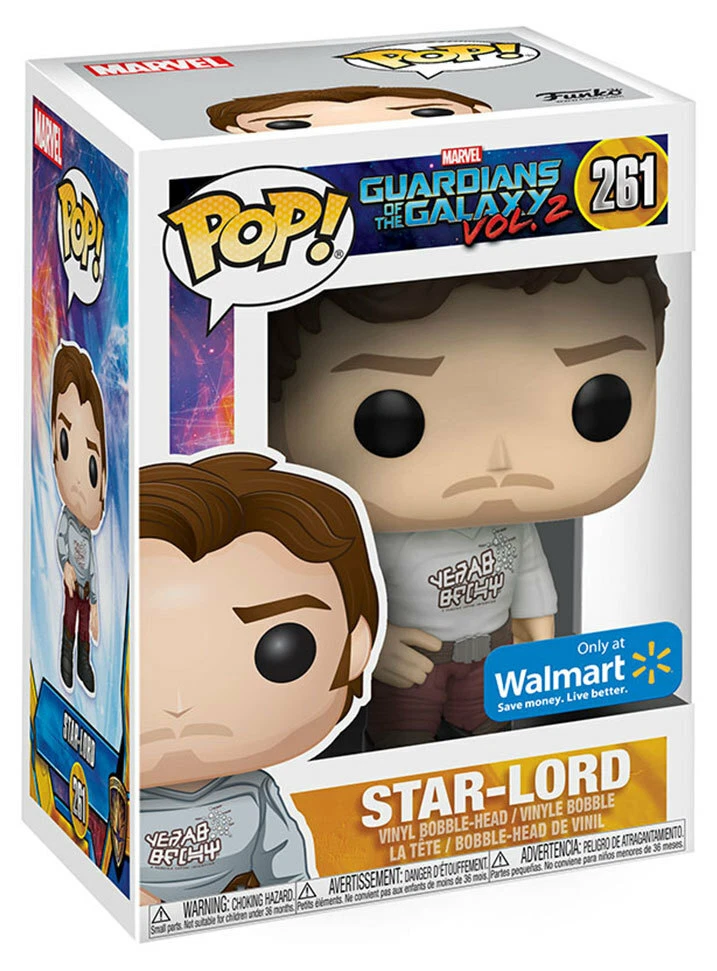 Funko POP! Movies: Star-Lord with Gear Shift Shirt Walmart Exclusive 