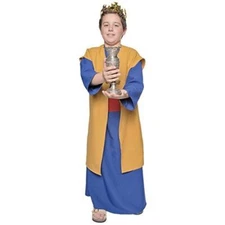 Wise Man - King - Blue/Gold - Christmas - Costume - Child - Small - 4-6