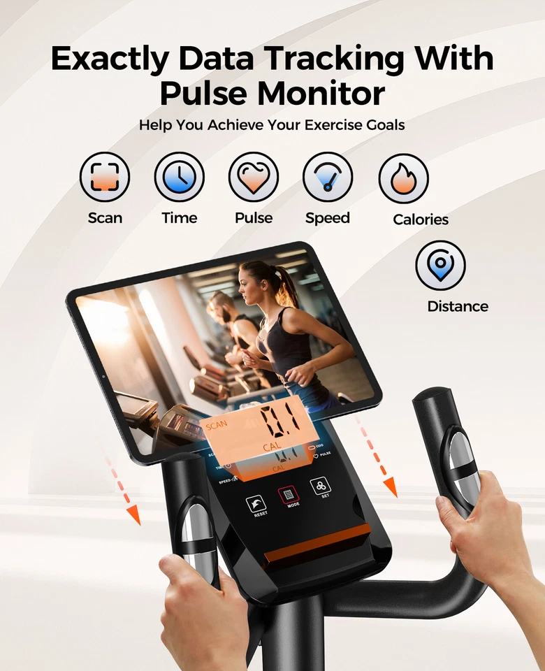 Elliptical Machine Elliptical Exercise Machine with 16-Level Resistance For Home - Image 2 of 4