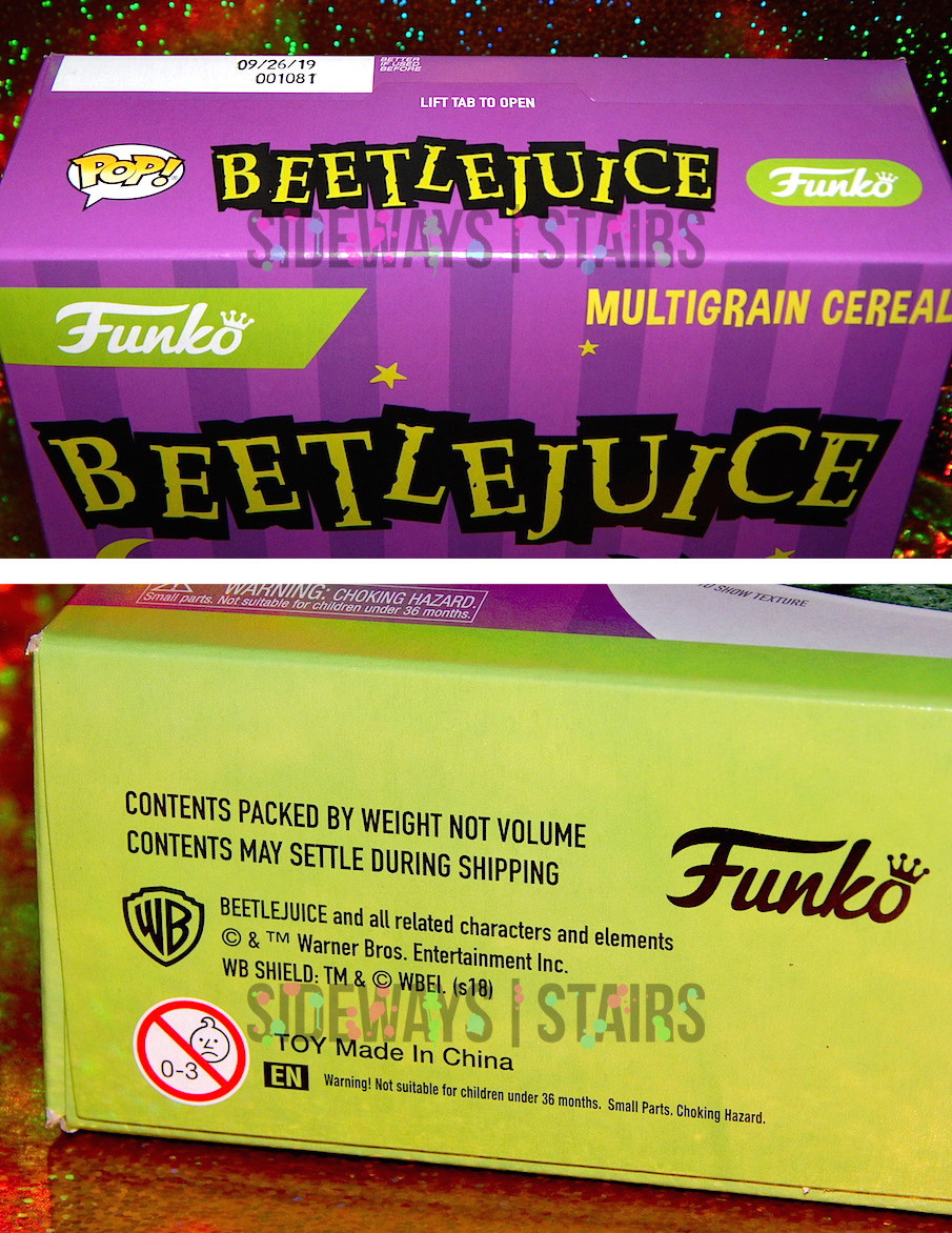 BEETLEJUICE POCKET POP! FUNKO'S CEREAL boxlunch exclusive keaton
