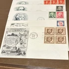 US First Day Covers 1953-1956 Historical Figures Statehood National Guard