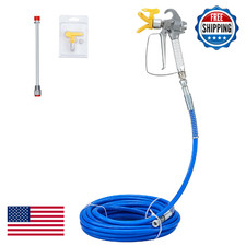 VEVOR Airless Paint Spray Hose Kit, 50ft, 3600 psi High Pressure Fiber Tube with