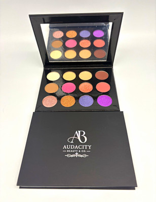 Audacity Beauty & Co. 12-Pan Pressed Powder Palette Shimmer/Matte 0.035oz