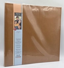 New C.R. Gibson 12" x 12" Top Stitched Leatherette Scrapbook