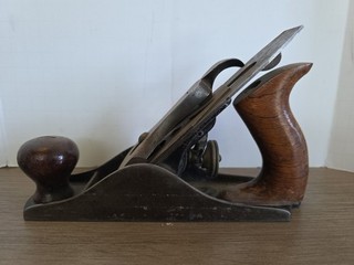 Early Stanley Small Jack Plane Wood Tool Smooth Bottom