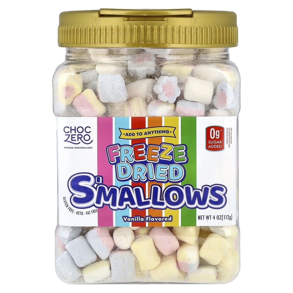 Freeze Dried S'mallows, Vanilla, 4 oz  (112 g)