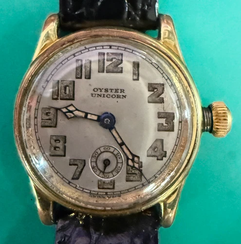 Vintage 1930s Oyster Watch Co Unicorn – Rolex Patent Oyster Case – Non Runner