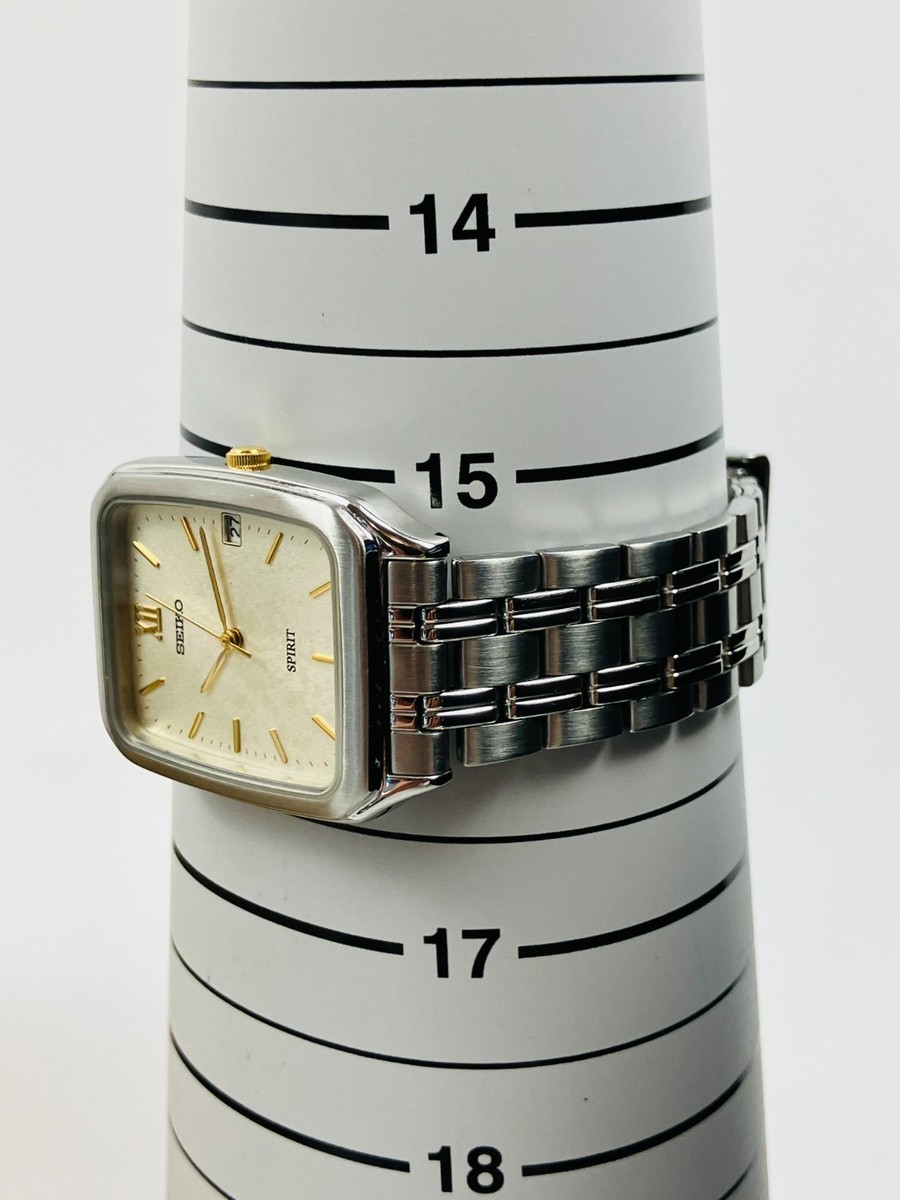 SEIKO WATCH SPIRIT 7N32-5000 QUARTZ DAY DATE KANJI Bracelet small
