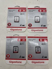 SEALED Gigastone SD Flash Memory Card 4 Pack Lot 86