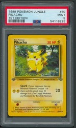 Pokemon TCG Jungle Pikachu 60/64 1st Edition