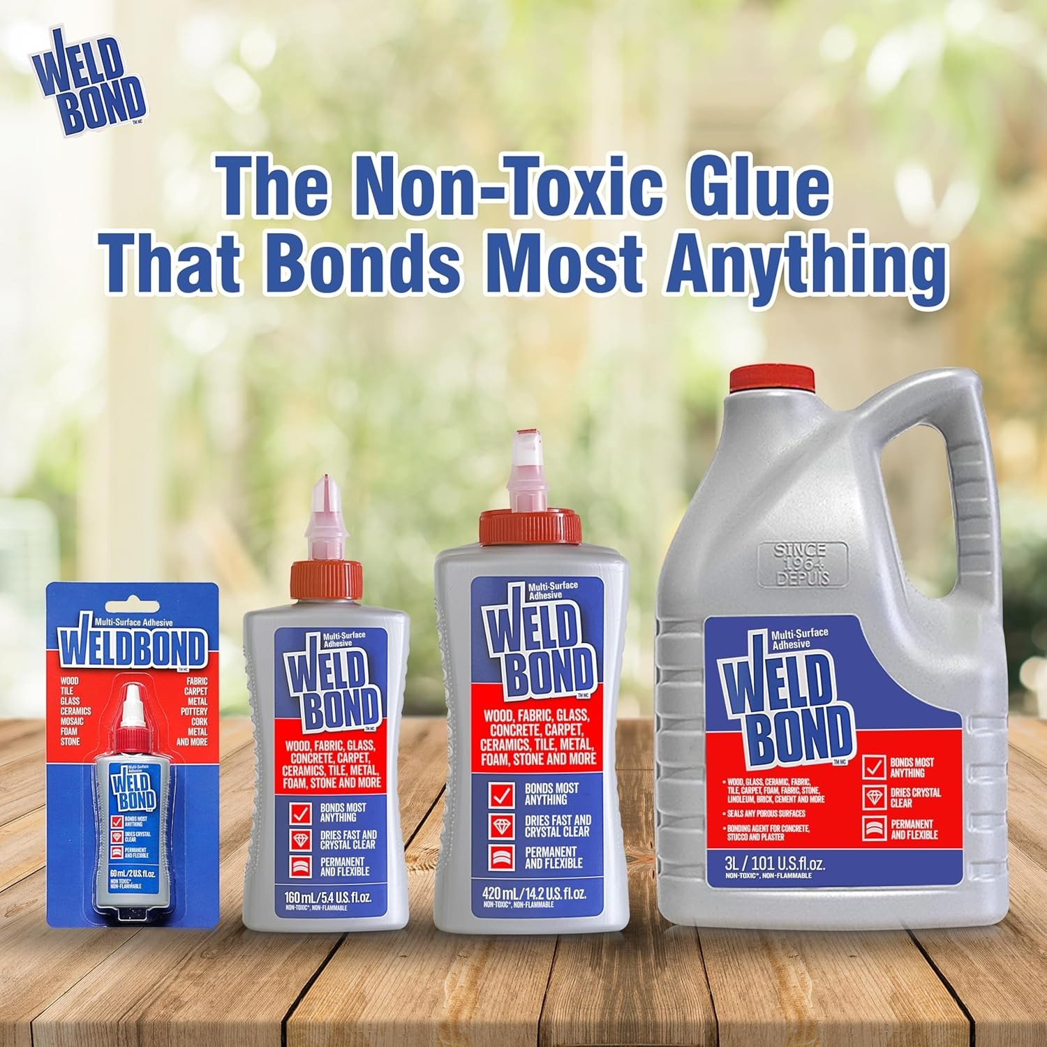 Powerful 5.4 oz Non-Toxic Glue - Ideal for Wood, Glass, and Ceramic Projects!