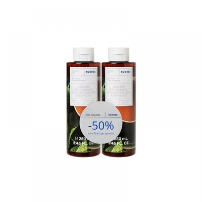 Korres Mint Tea Renewing Body Cleanser 2 x 250 ml (-50% auf den 2.Artikel)