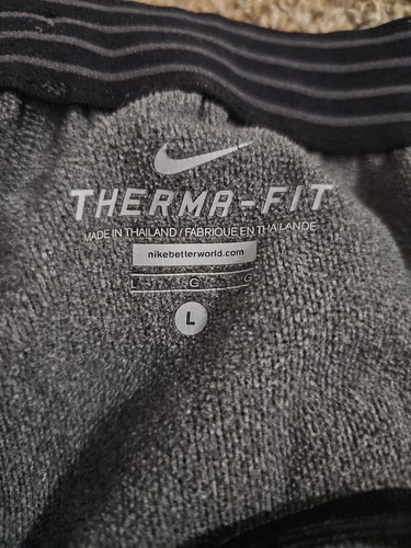 Nike Therma-Fit Gray Jogger Pants Large Mens Athletic Sweatpants - Picture 7 of 7