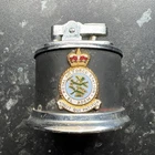 WW2 RAF Royal Air Force table PETROL LIGHTER  Black & Chrome EL Adem
