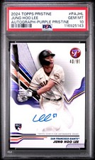 2024 Topps Pristine Autographs #PAJHL Jung Hoo Lee Autograph-Purple PSA 10
