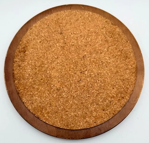 Vintage Round Standard Specialty Japan MCM Wood Cork Board Trivets Set of 3 image 9
