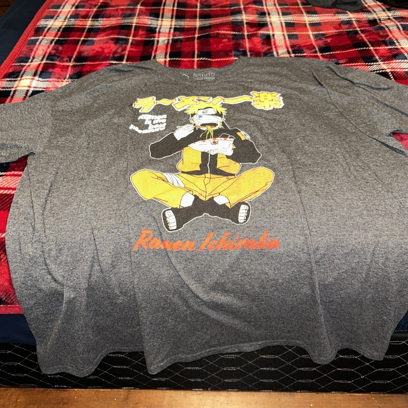 Naruto Shippuden 3XL Grey T Shirt