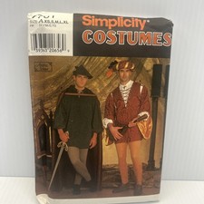 Simplicity 7761 Robin Hood Costume Pattern XS-XL UNCUT Renaissance