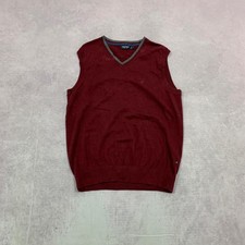 Nautica Sweater Vest pullover knit with embroidered logo Men's M