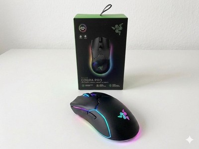 RAZER Cobra Pro Schwarz - Anpassbare kabellose Gaming-Maus mit Razer Chroma  RGB