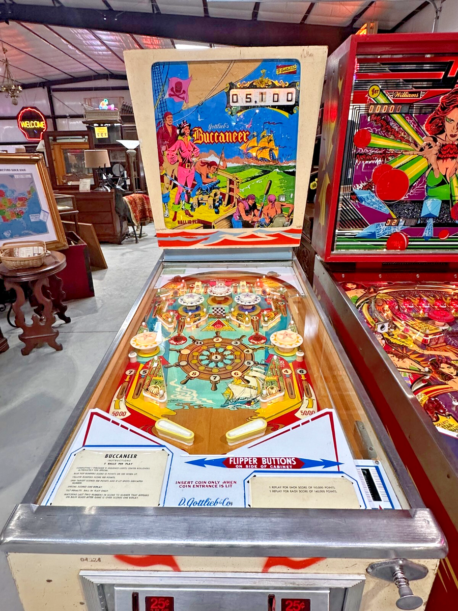 邦楽 THE PRIVATES PINBALL LOVERS Vintage 1976 Gottlieb's Buccaneer