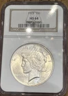 1922 Peace Dollar, NGC MS 64 Gem Uncirculated Silver Old Holder Blast White!