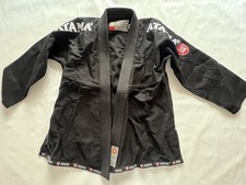 Atama Collab BJJ Gi Kimono Jiu Jitsu Anzug Schwarz Größe A1 Baumwolle Oberteil