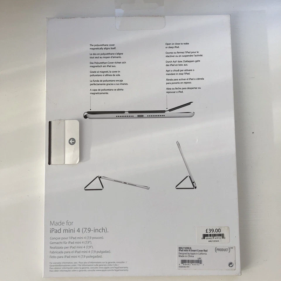 Apple iPad Mini 4 / 5 Smart Cover - (PRODUCT) Red - (MKLY2ZM/A) - Image 2 of 2